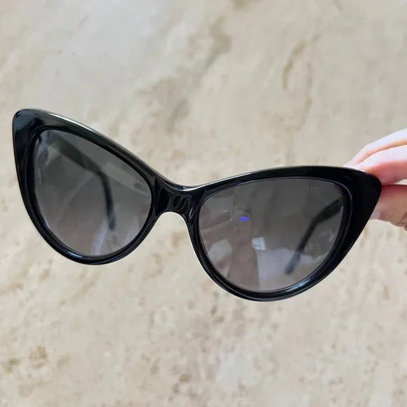 Tom Ford TF173 Nikita cat eye black sunglasses - Picture 14 of 15